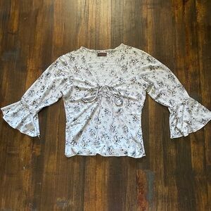 Vintage blouse floral size small y2k